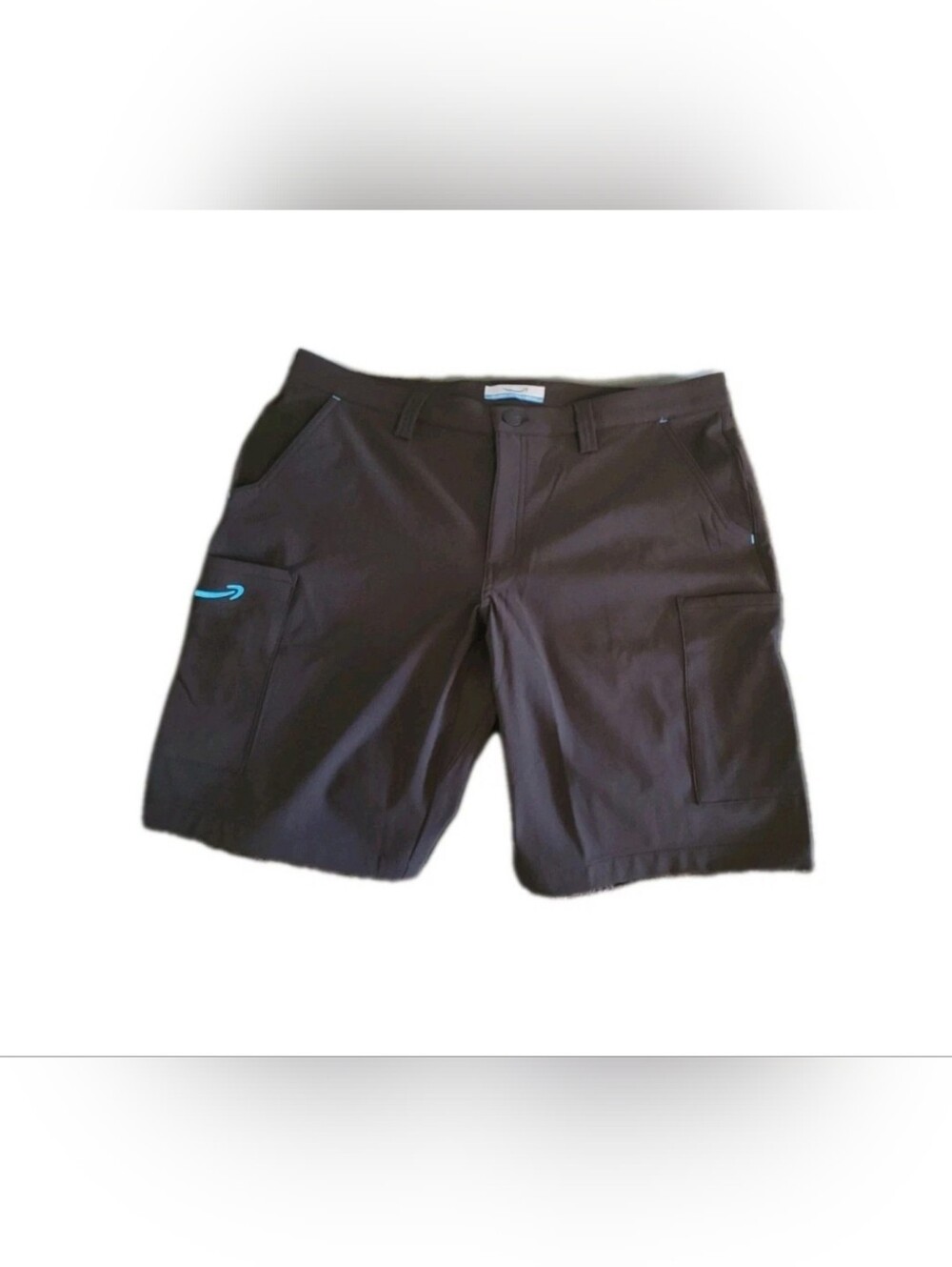 Luly Yang Men’s Black Work Shorts Size Large 36x11 Utility Cargo Stretch NWOT